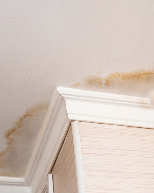 water damaged ceiling 